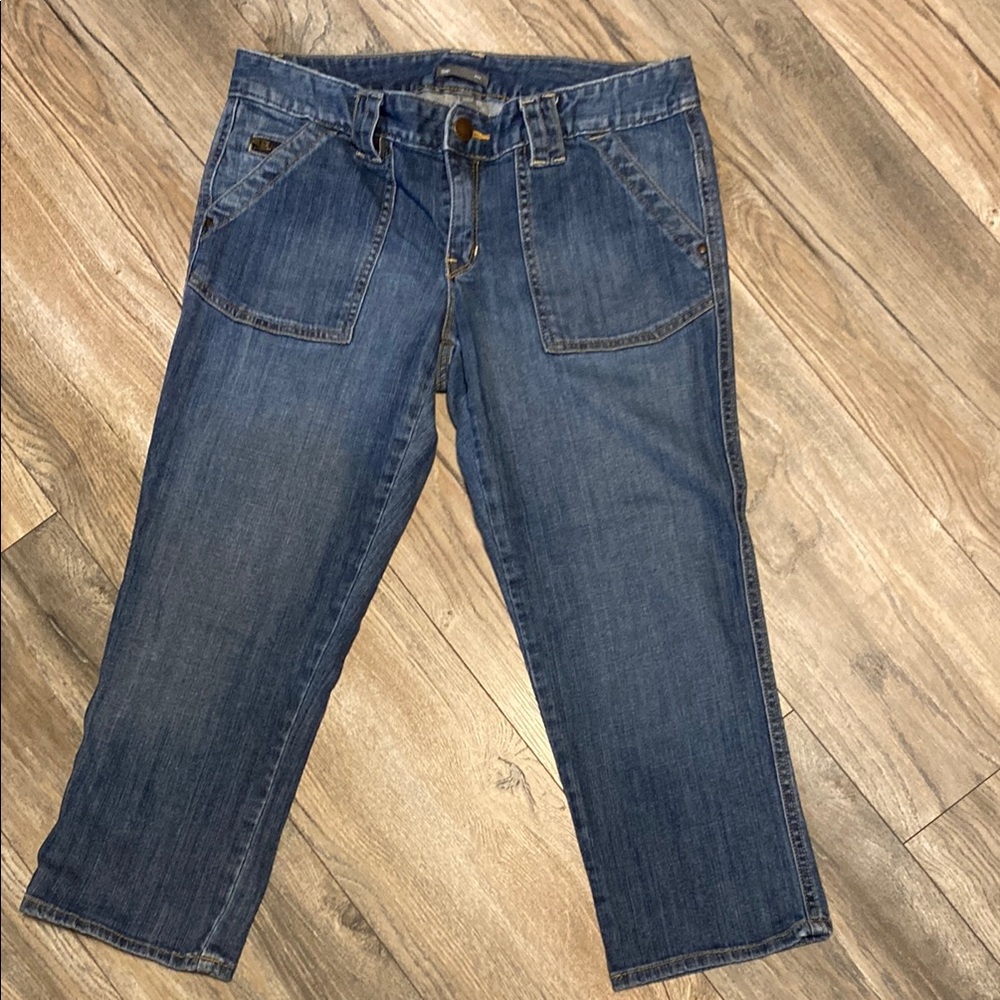 GAP Women's Blue Denim Capris